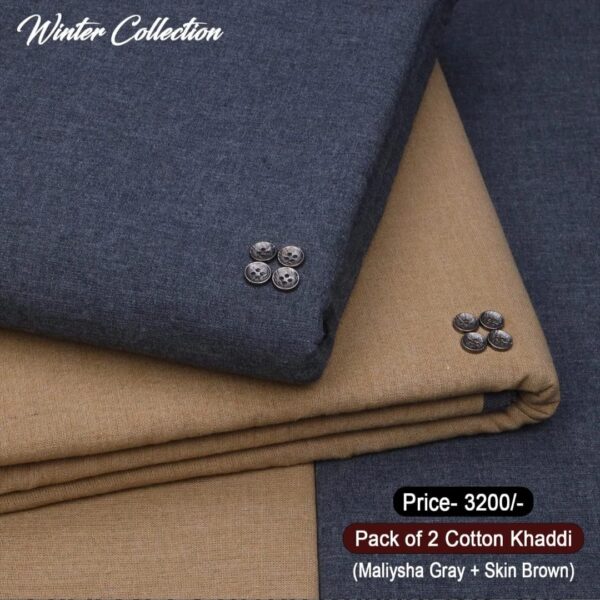 Pack Of 2 Cotton Khaddi KK-603