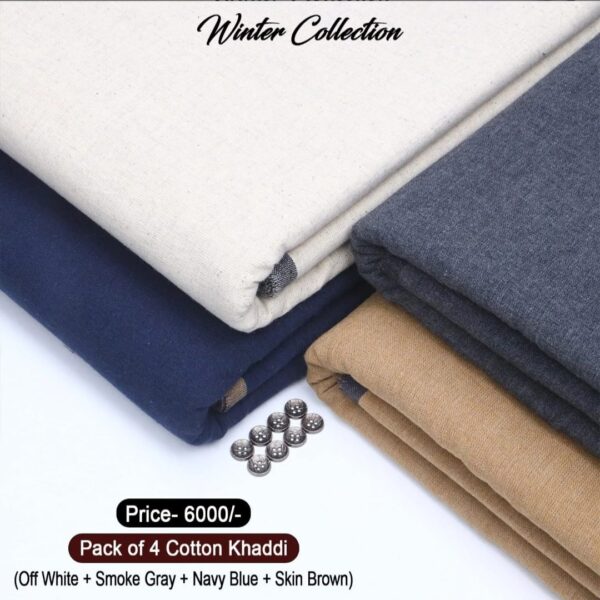 Pack Of 4 Cotton Khaddi KK-606